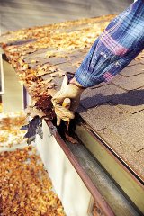 Clean out those rain gutters!