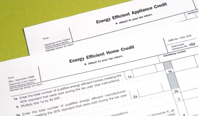 Energy Efficient Home Tax Credit Applications